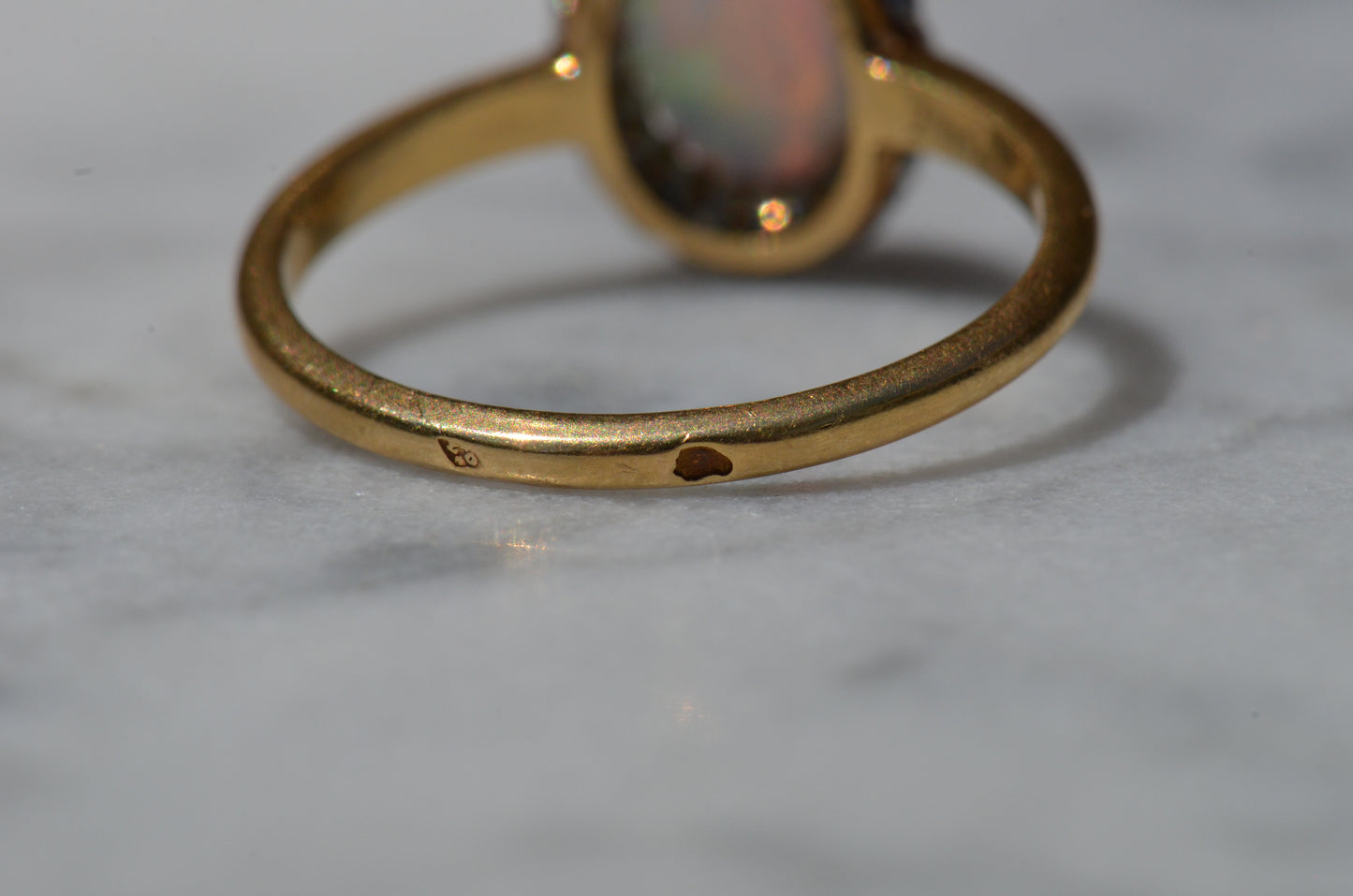 Dazzling Antique French Opal Halo