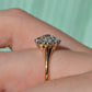 Scintillating Vintage Old Euro Cluster Ring