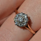 Scintillating Vintage Old Euro Cluster Ring