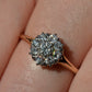 Scintillating Vintage Old Euro Cluster Ring