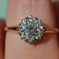 Scintillating Vintage Old Euro Cluster Ring