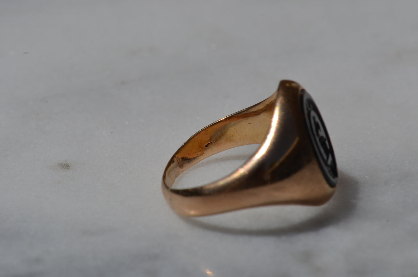 Crisp Bloodstone "Faithfully" Signet