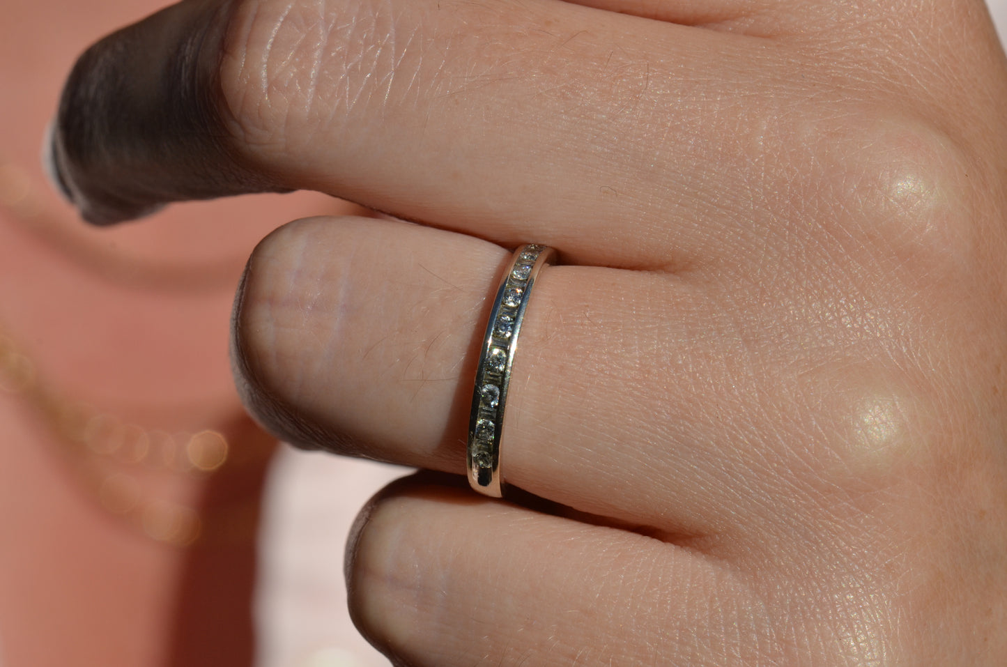 Icy Baguette and Round Eternity Band