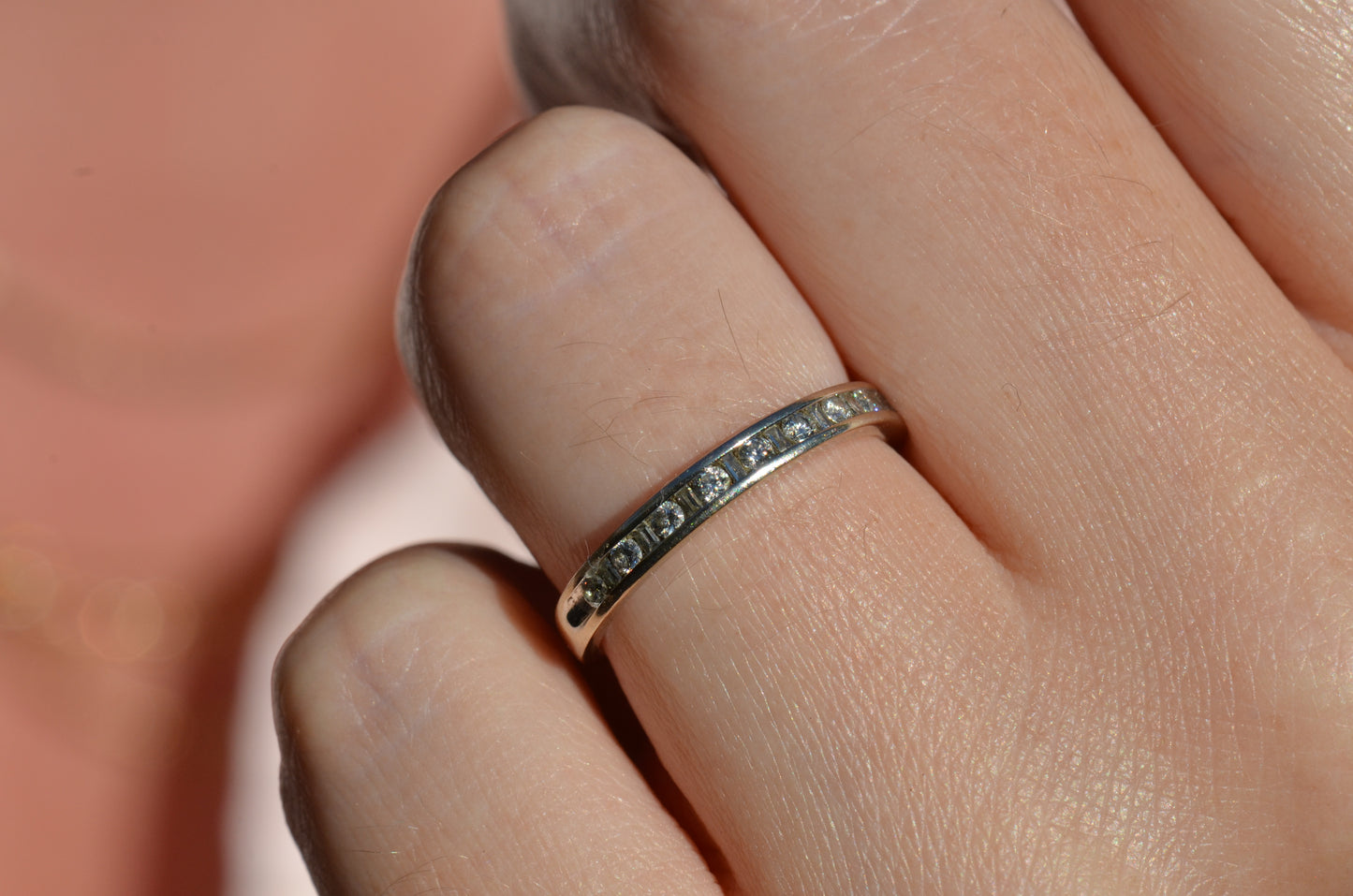 Icy Baguette and Round Eternity Band