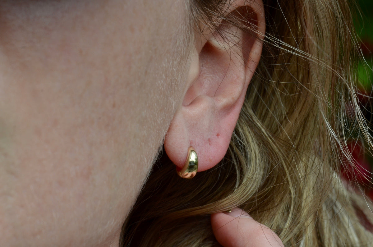 St. Eloi Collection Teardrop Huggies