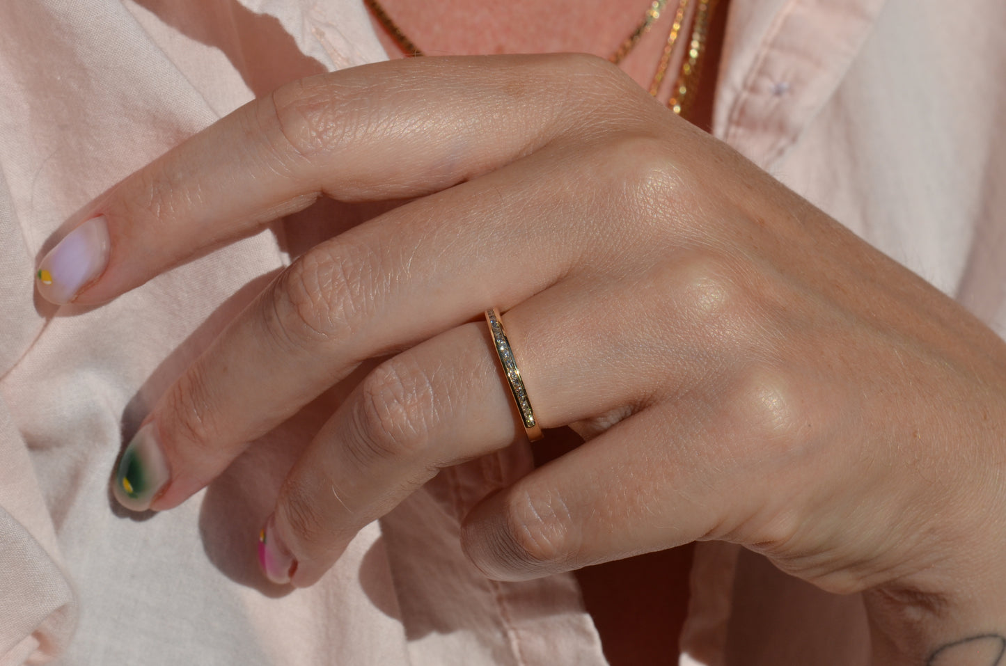 Slim 2/3 Eternity Band