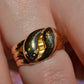 Chunky Antique Twin Snake Ring