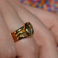 Chunky Antique Twin Snake Ring
