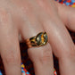 Chunky Antique Twin Snake Ring