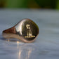 Powerful Fist Crest Signet Ring