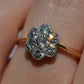 Elegant Vintage Diamond Daisy Ring