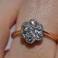 Elegant Vintage Diamond Daisy Ring
