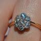 Elegant Vintage Diamond Daisy Ring
