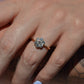 Elegant Vintage Diamond Daisy Ring