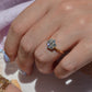 Elegant Vintage Diamond Daisy Ring