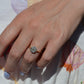 Elegant Vintage Diamond Daisy Ring
