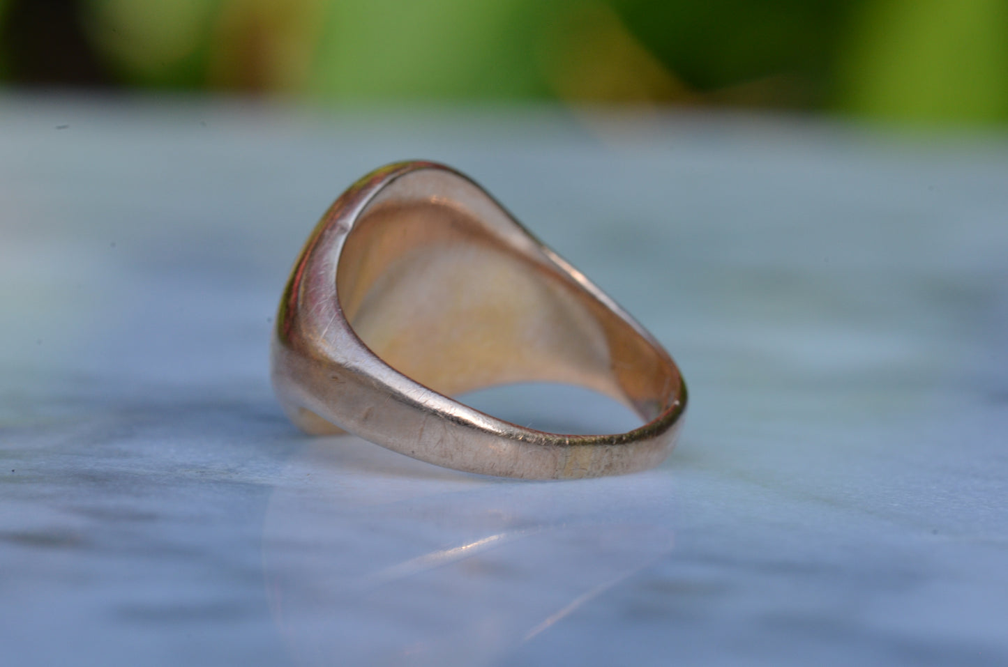 Crisp Bloodstone "Faithfully" Signet