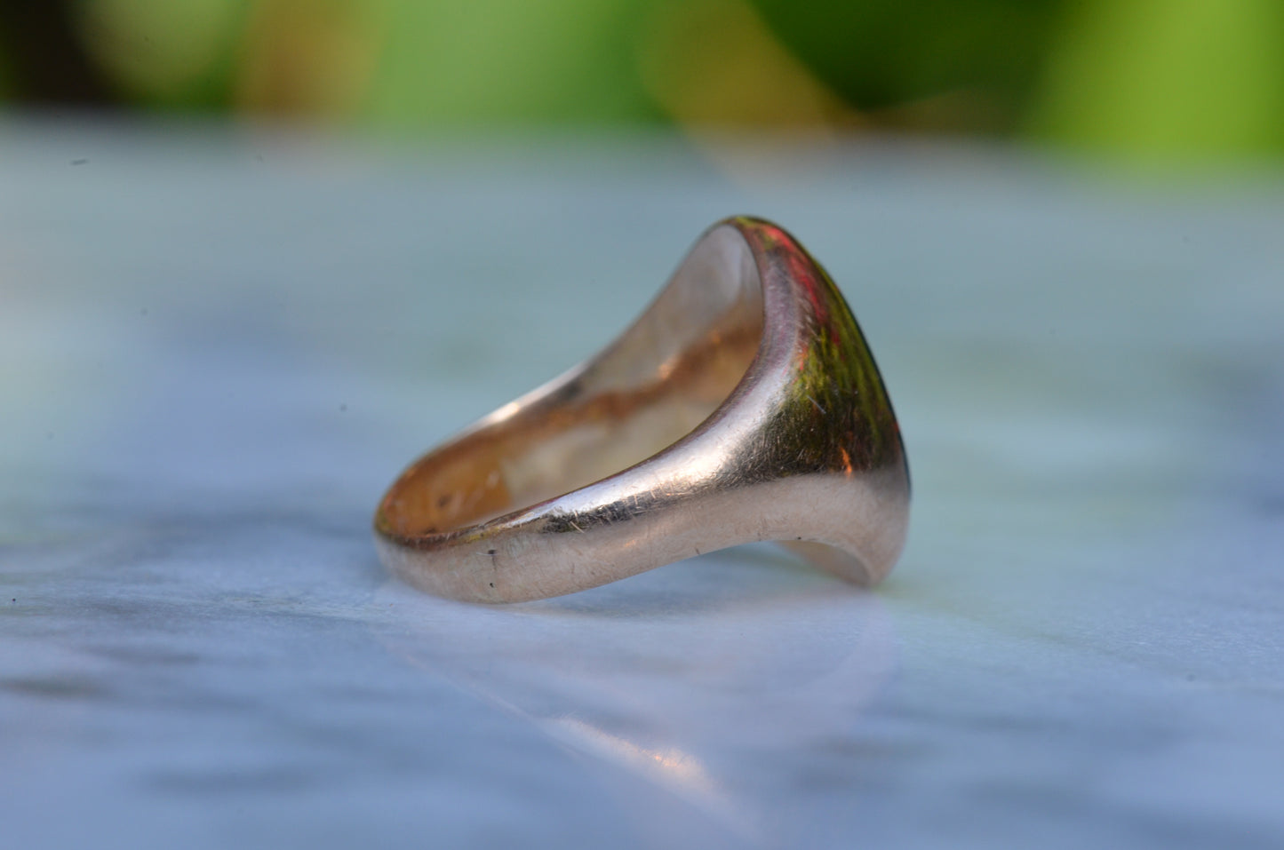 Crisp Bloodstone "Faithfully" Signet