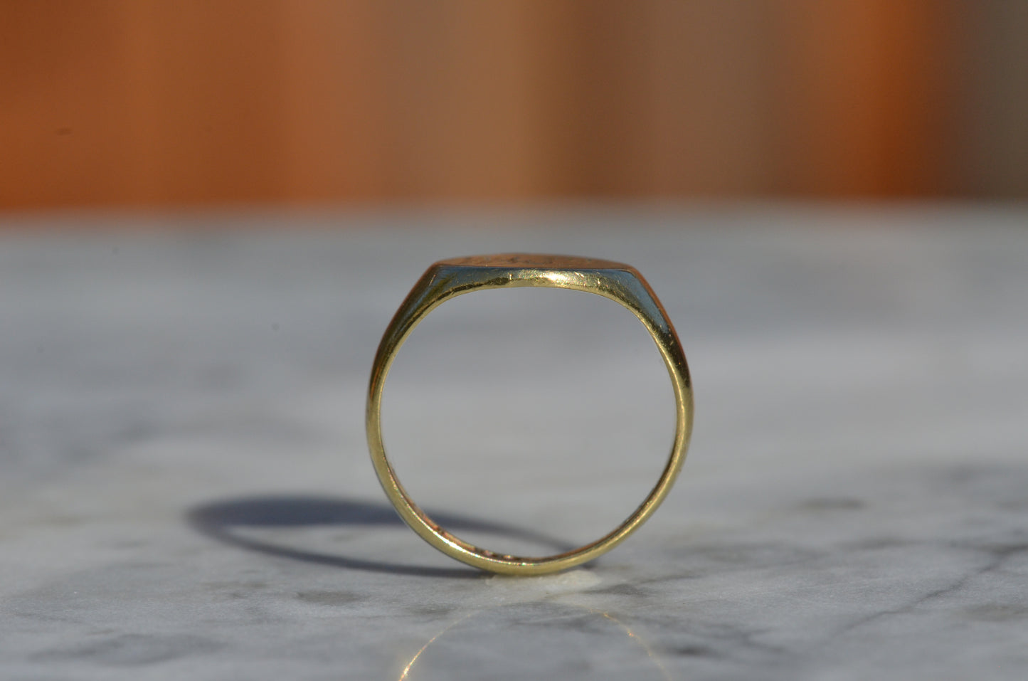 Heavy Midcentury Signet Ring MFM