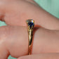 Dazzling Antique Sapphire and Diamond Trilogy Ring