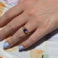 Velvety Edwardian Sapphire Navette Ring
