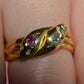 Romantic Victorian Twin Snakes Ring