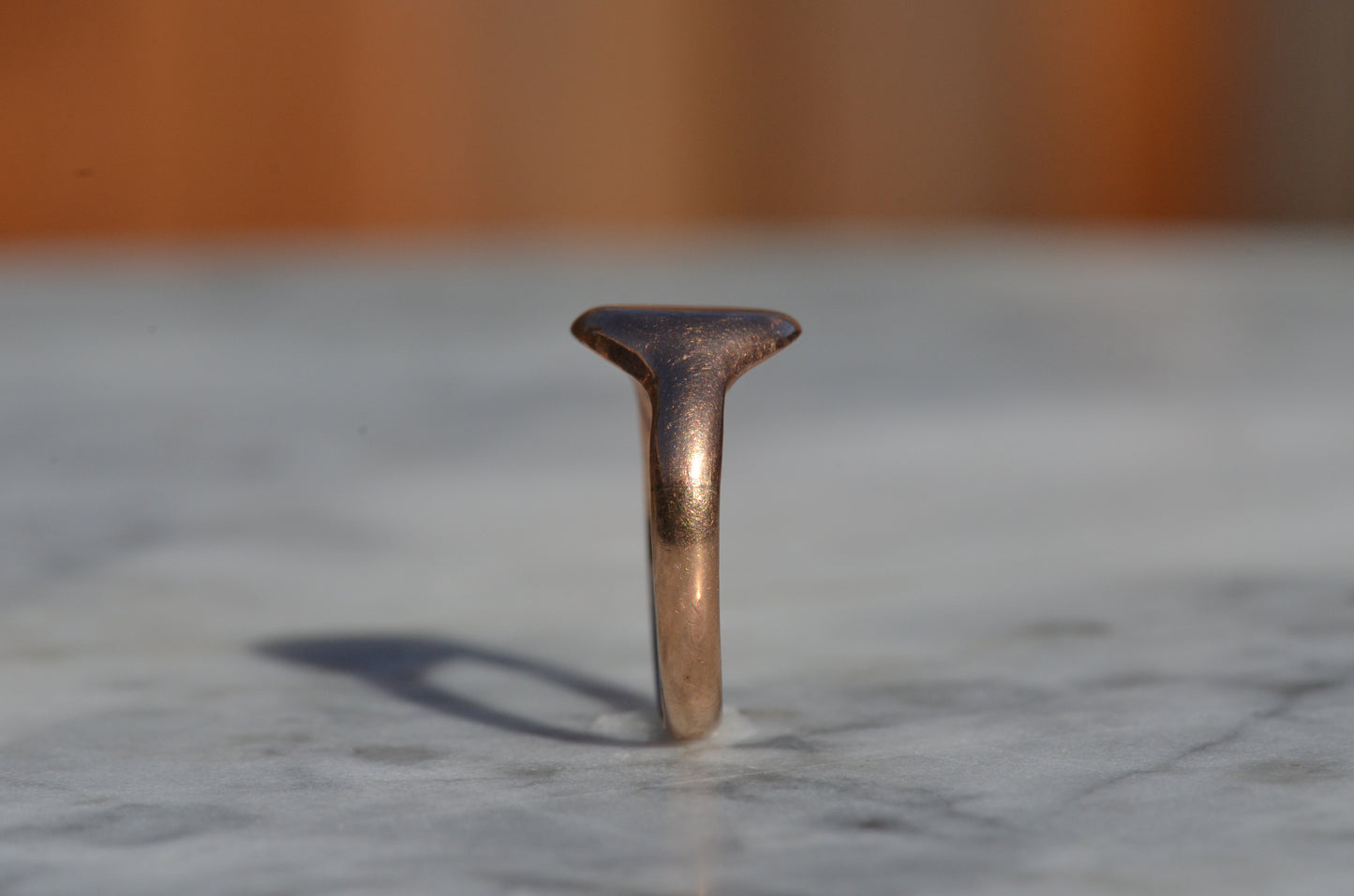 Round and Rosy Antique Signet EH