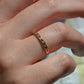 Ruby and Diamond Half Eternity Band