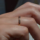 Ruby and Diamond Half Eternity Band