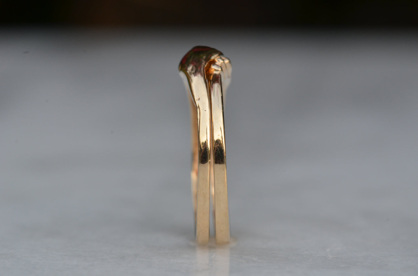 Lovely Estate Gimmel Fede Ring