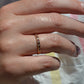 Ruby and Diamond Half Eternity Band