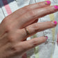 Ruby and Diamond Half Eternity Band