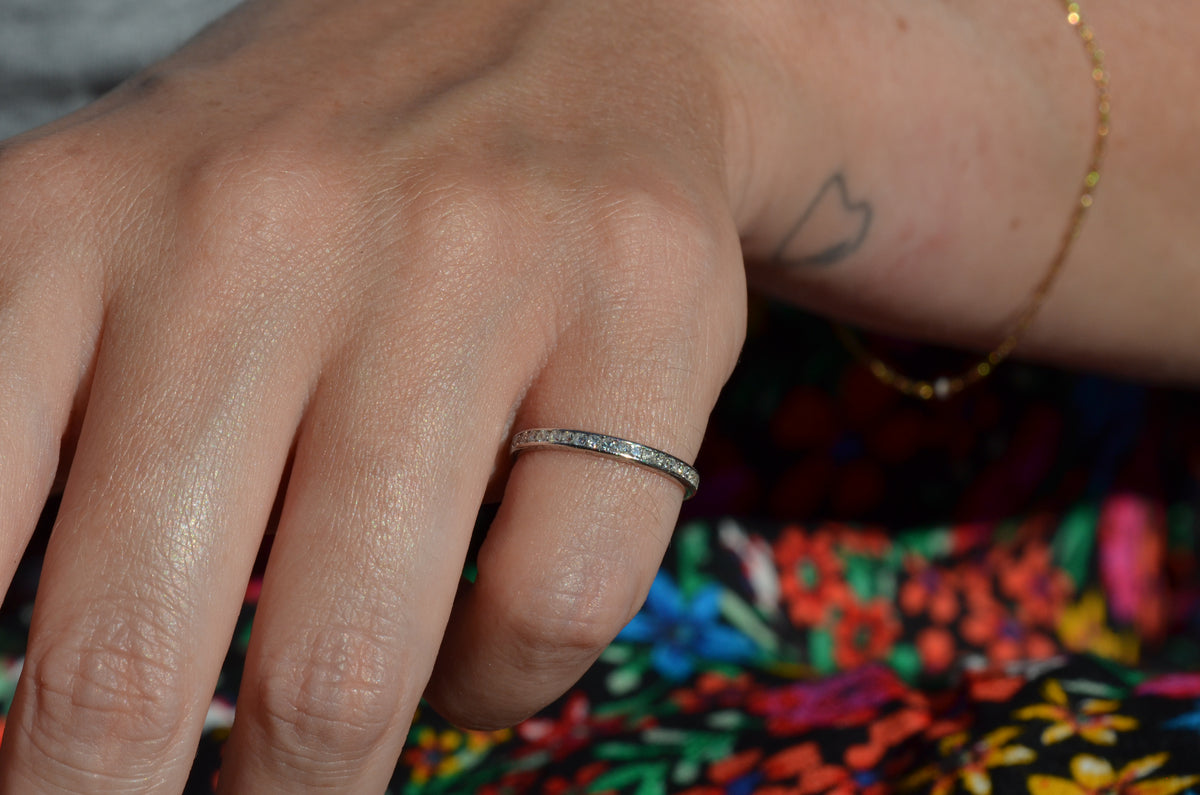 Fine Personalized Platinum Eternity Band 5-26-34