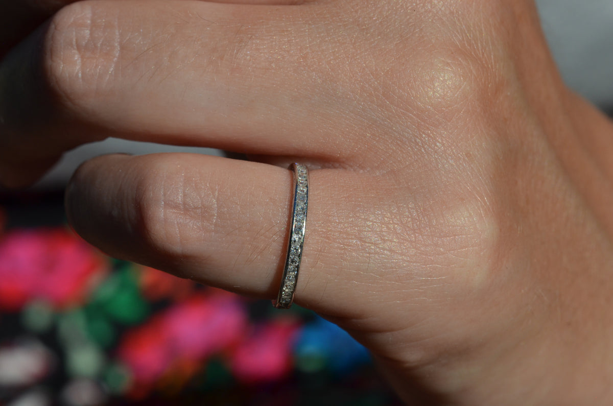 Fine Personalized Platinum Eternity Band 5-26-34