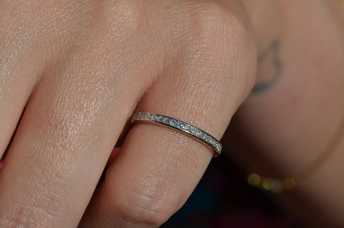 Fine Personalized Platinum Eternity Band 5-26-34