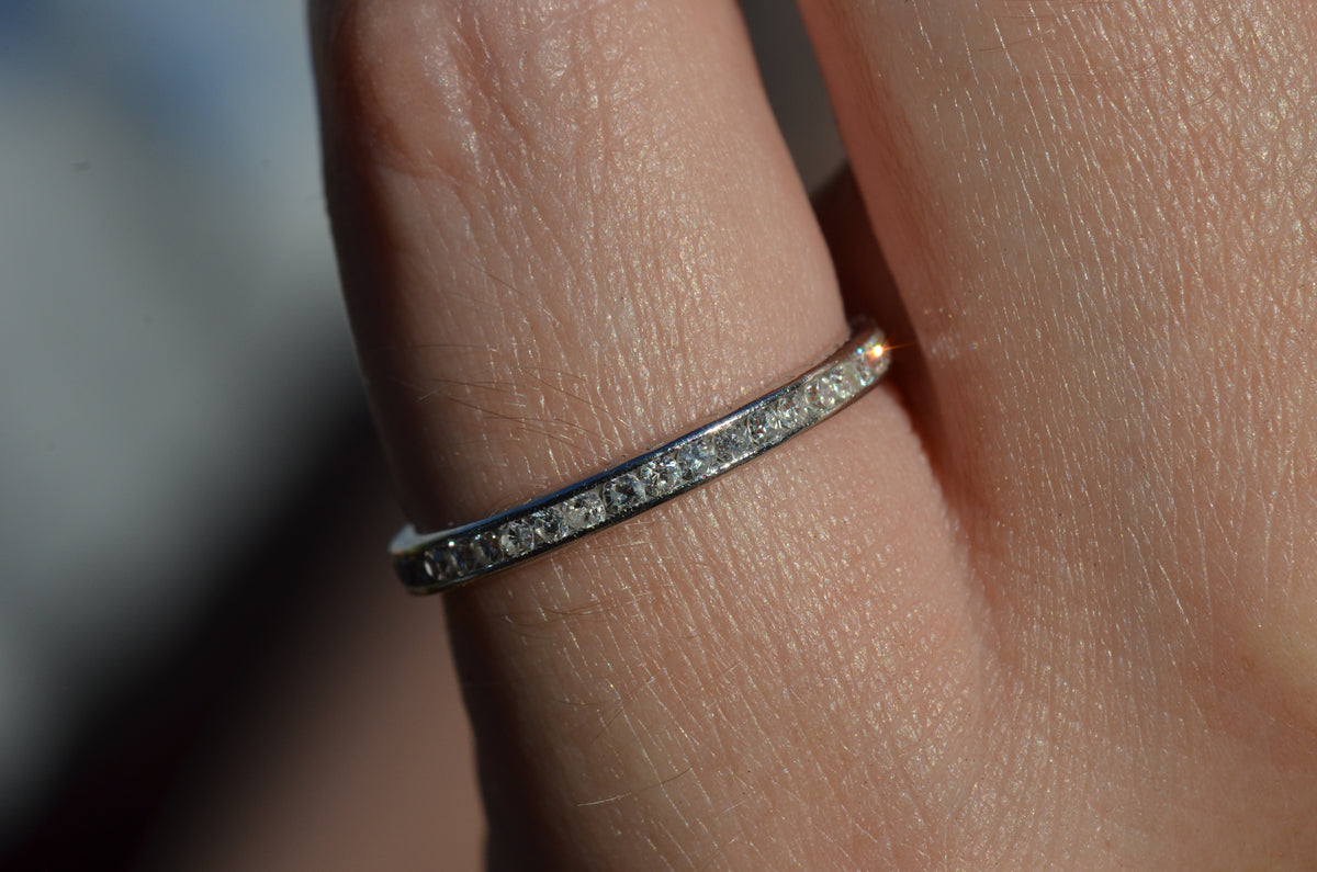 Fine Personalized Platinum Eternity Band 5-26-34