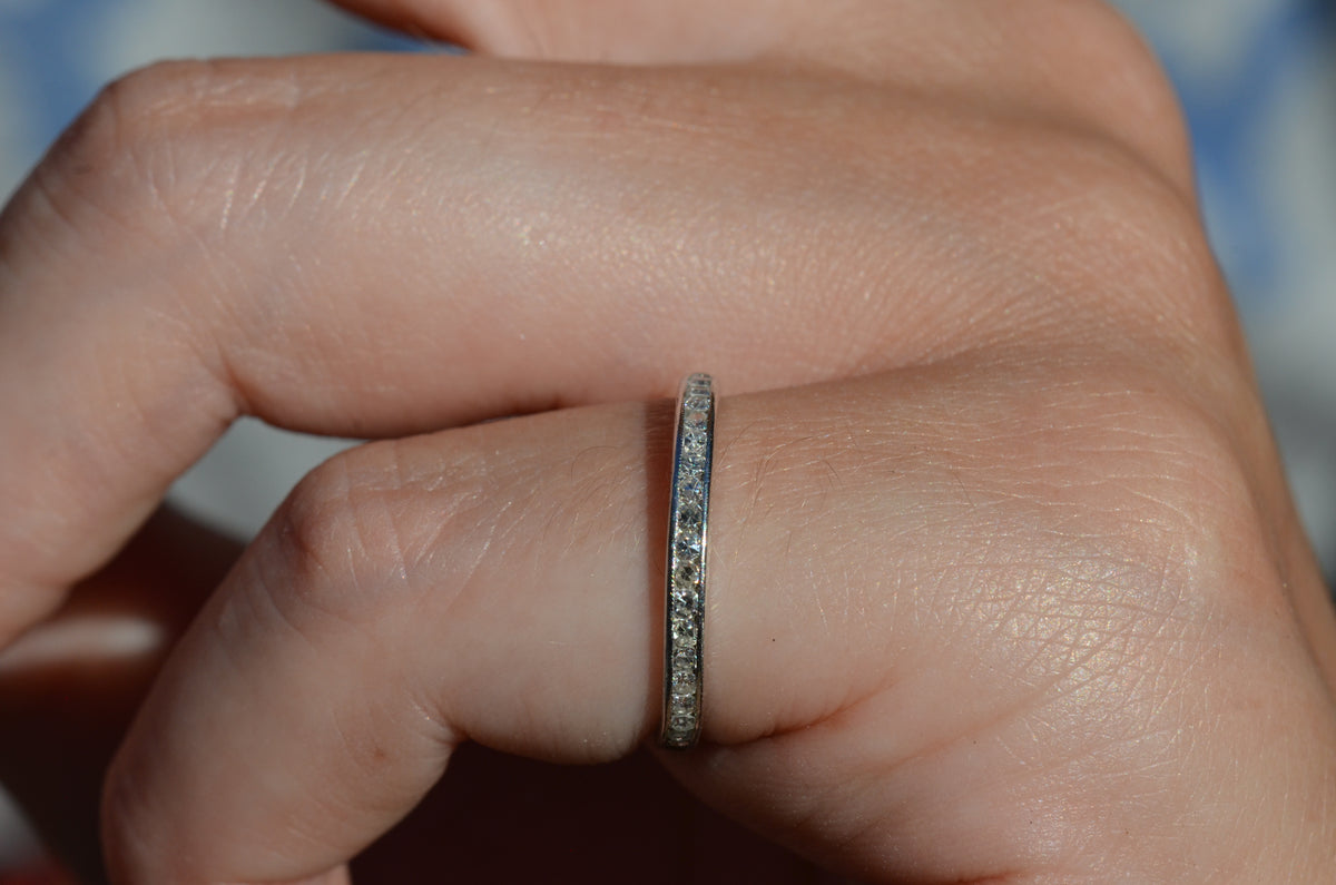 Fine Personalized Platinum Eternity Band 5-26-34