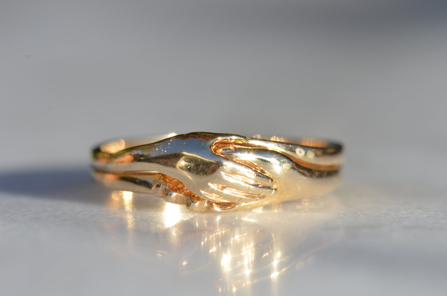 Lovely Estate Gimmel Fede Ring