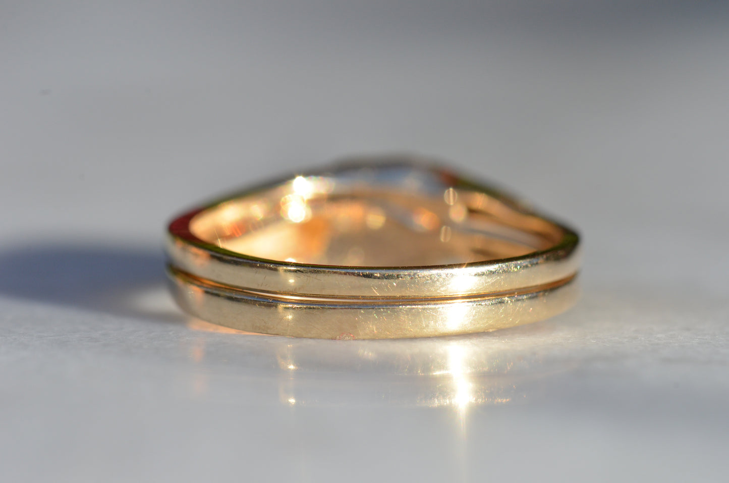 Lovely Estate Gimmel Fede Ring