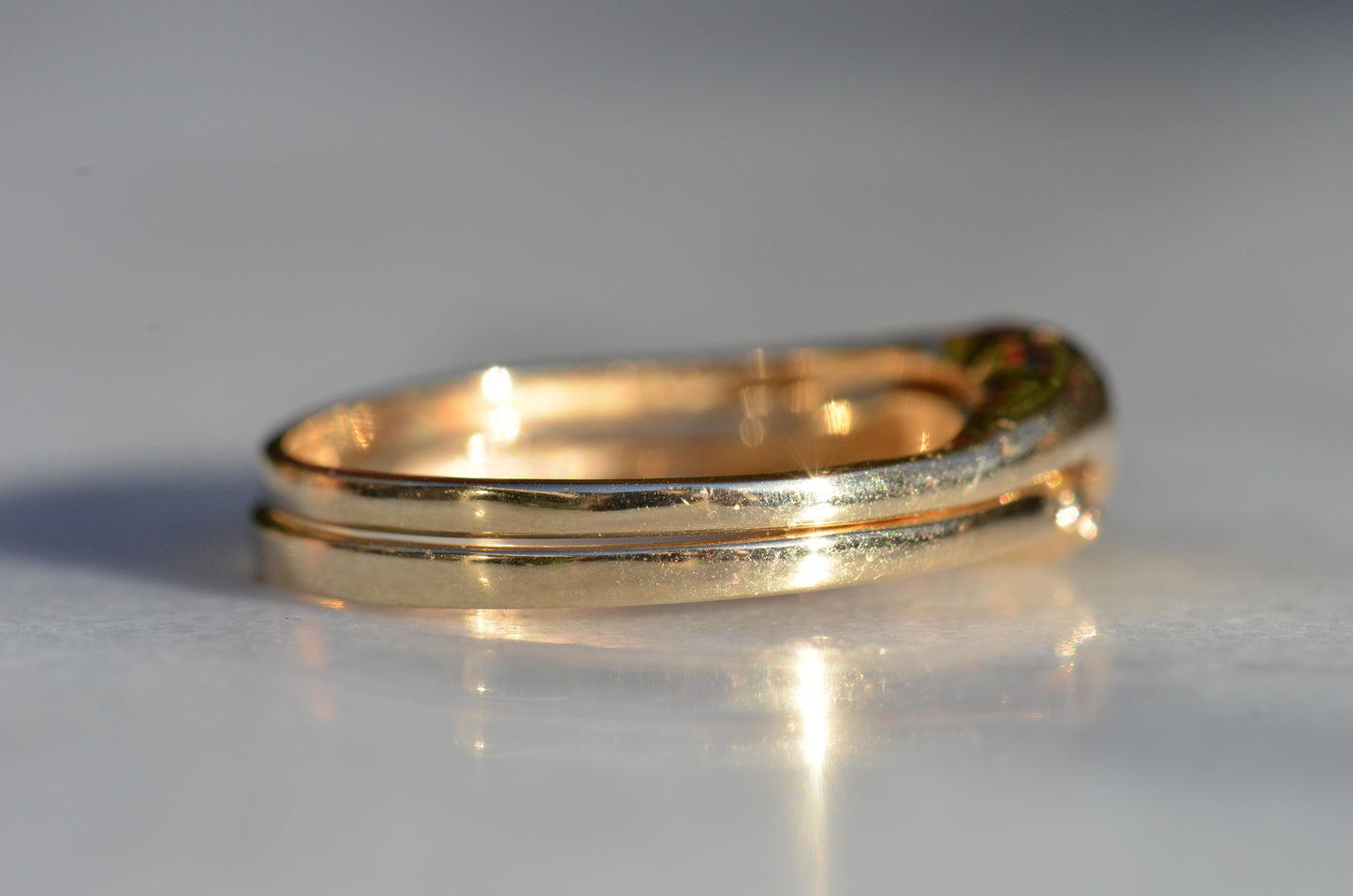 Lovely Estate Gimmel Fede Ring