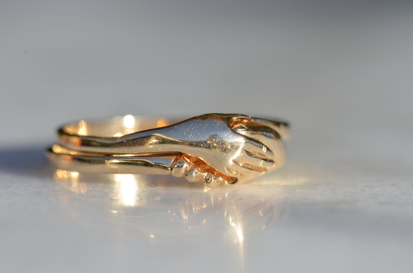 Lovely Estate Gimmel Fede Ring