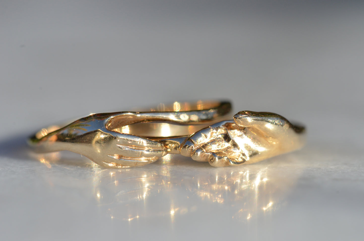 Lovely Estate Gimmel Fede Ring