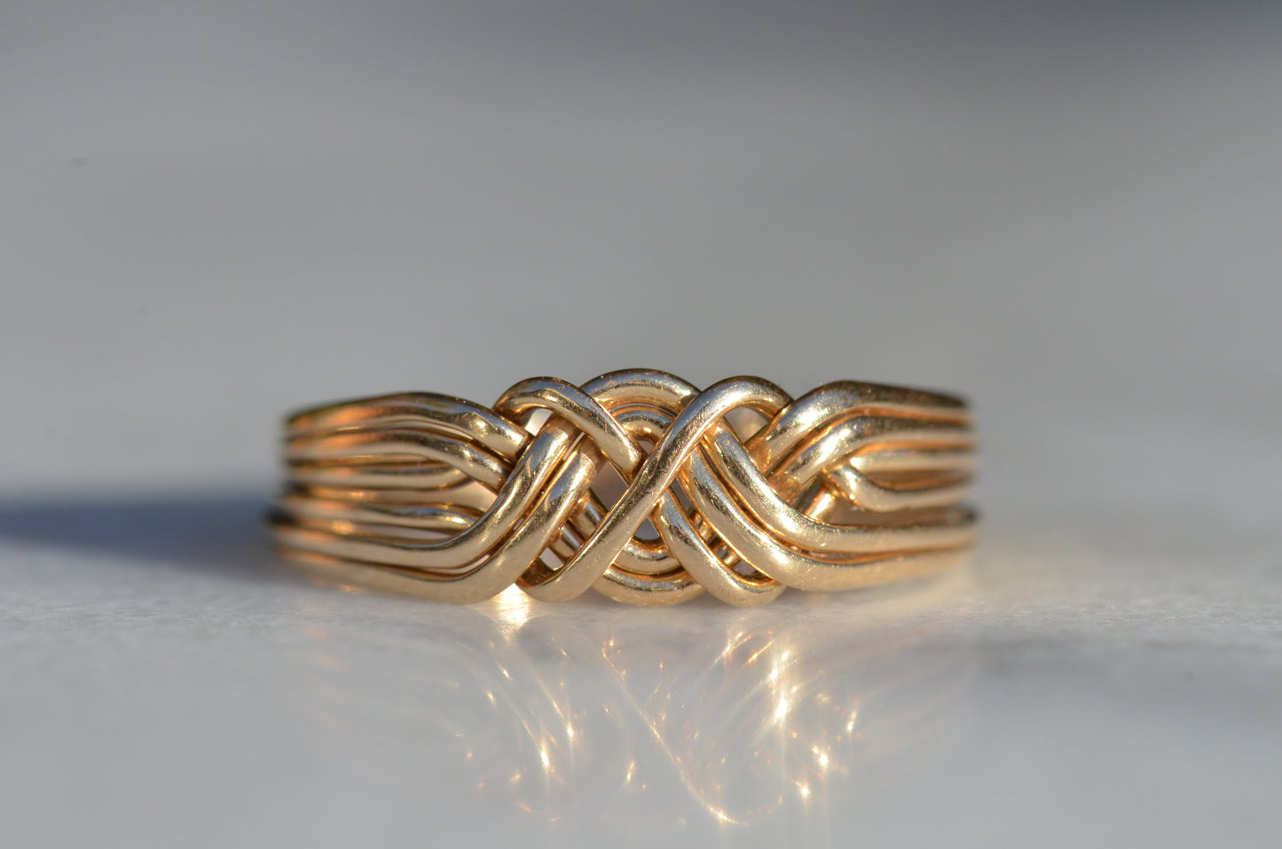 Playful Vintage Puzzle Ring