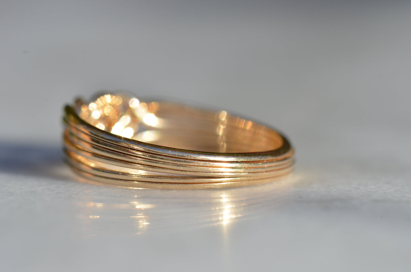 Playful Vintage Puzzle Ring