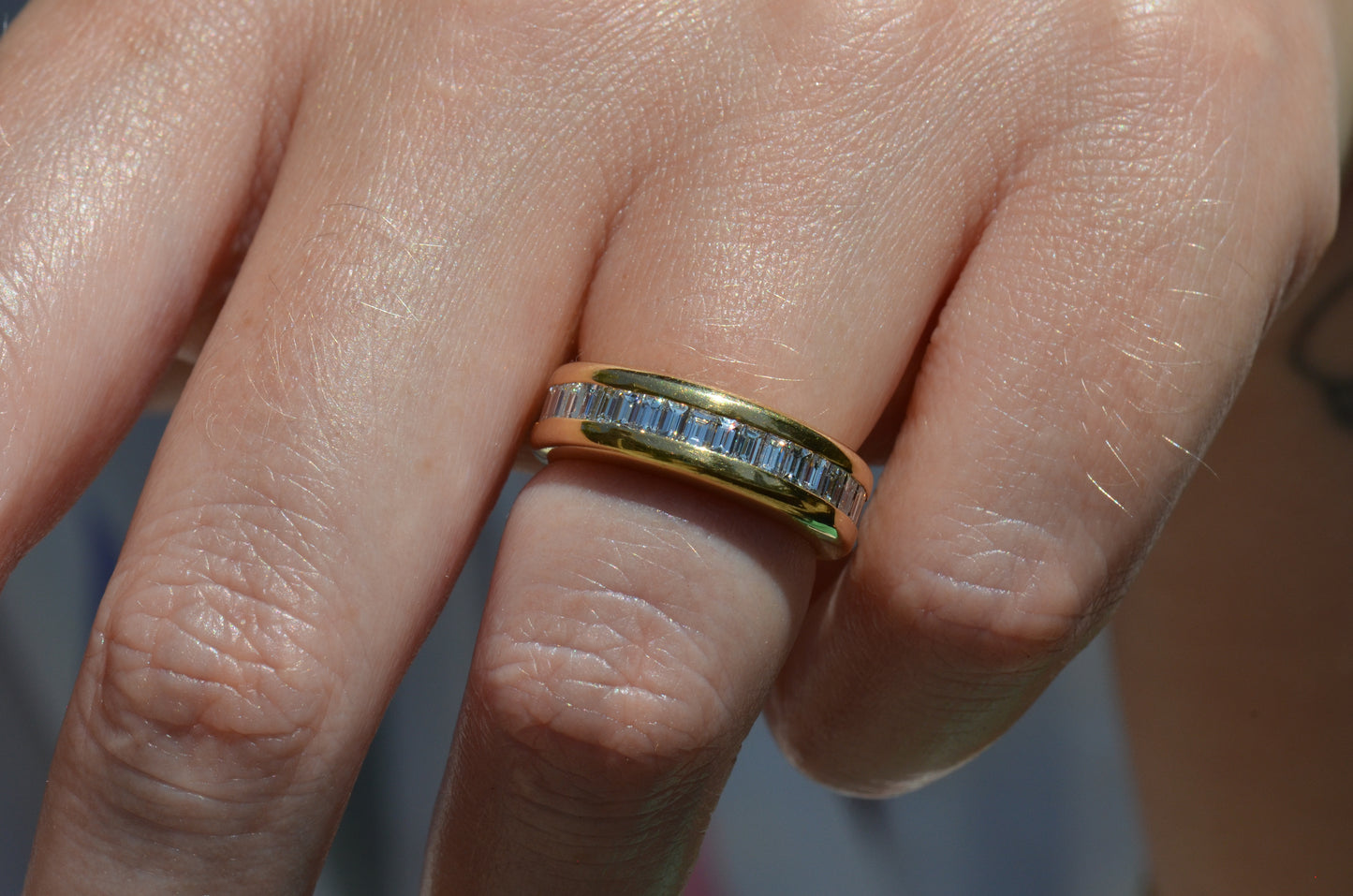 Bold Baguette 2/3 Eternity Band