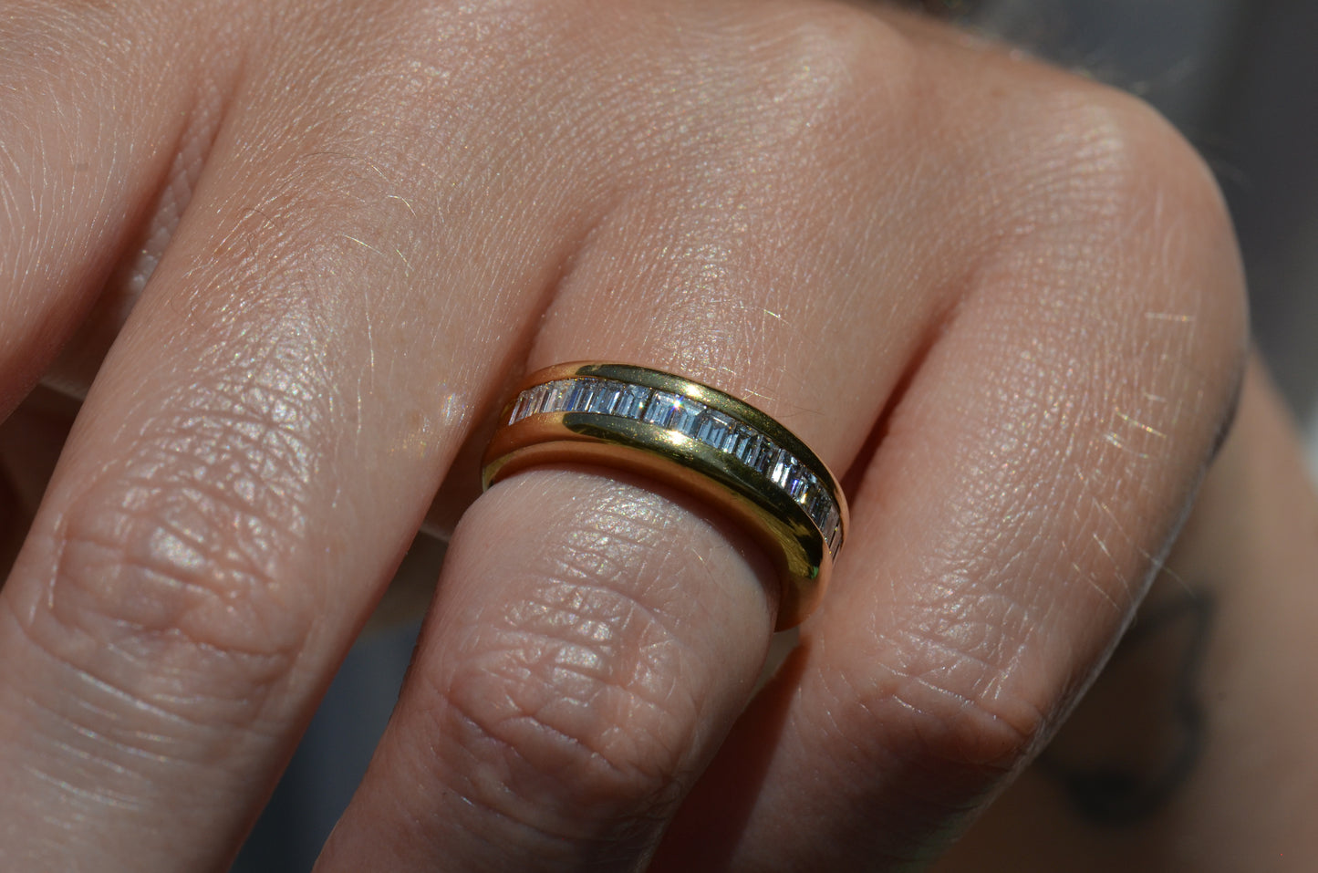 Bold Baguette 2/3 Eternity Band