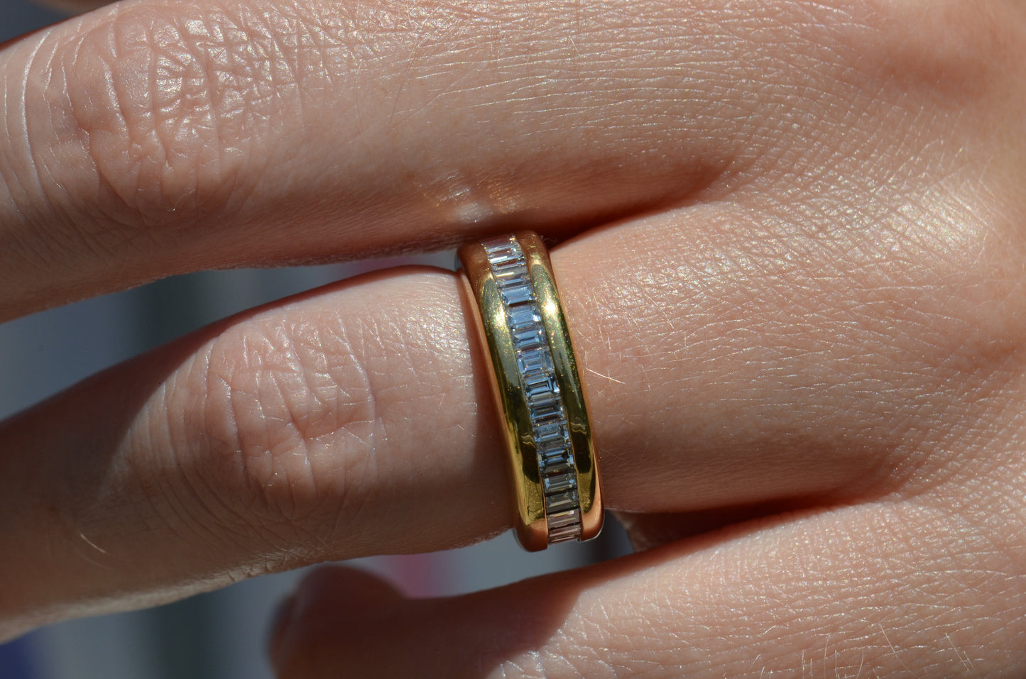 Bold Baguette 2/3 Eternity Band