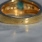 Heavy Glam French Emerald Ring