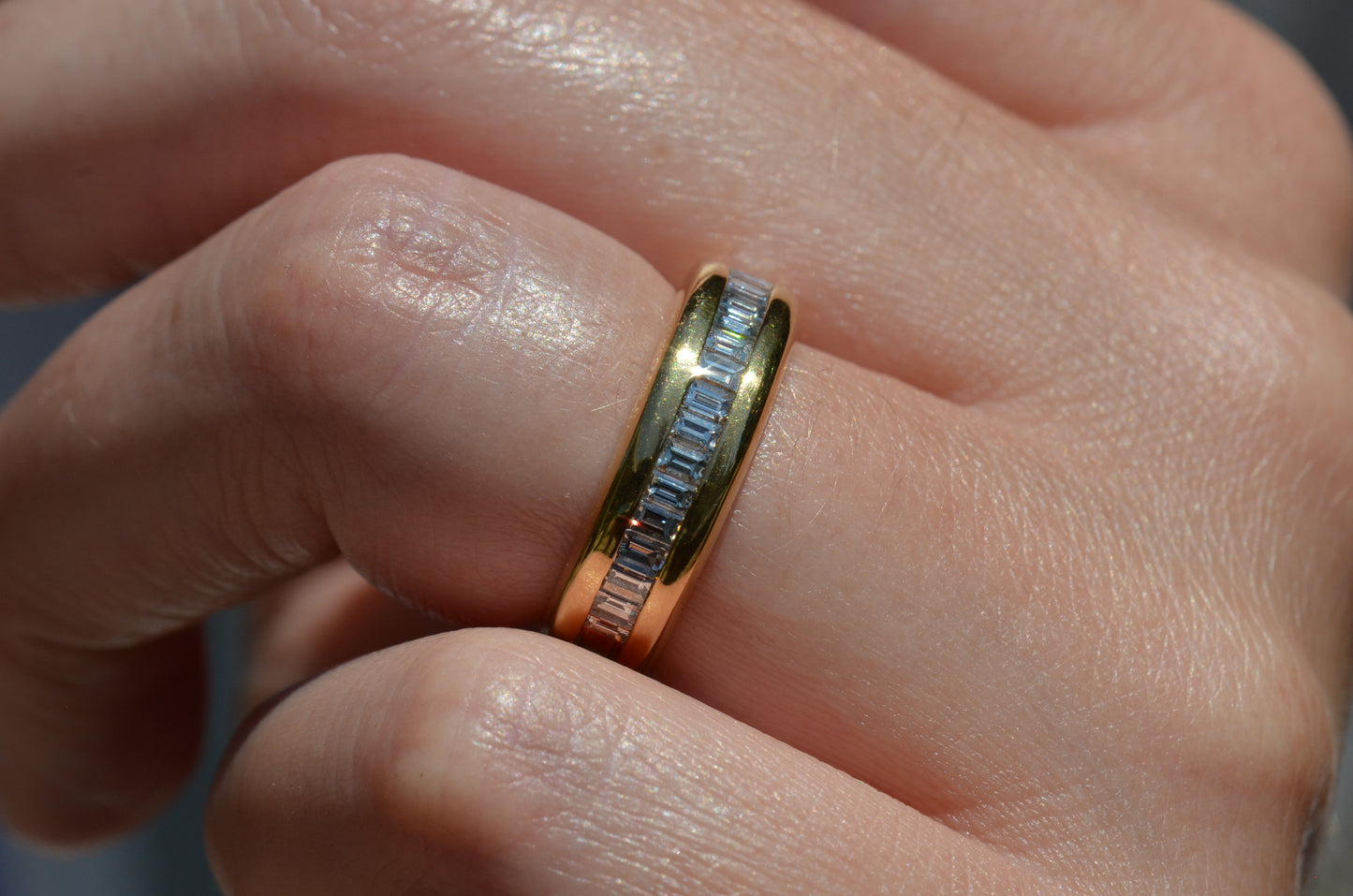 Bold Baguette 2/3 Eternity Band