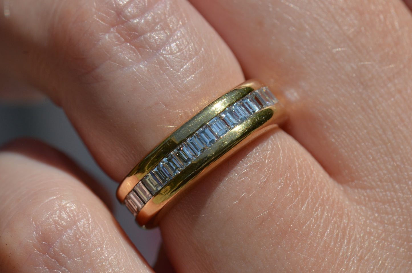 Bold Baguette 2/3 Eternity Band
